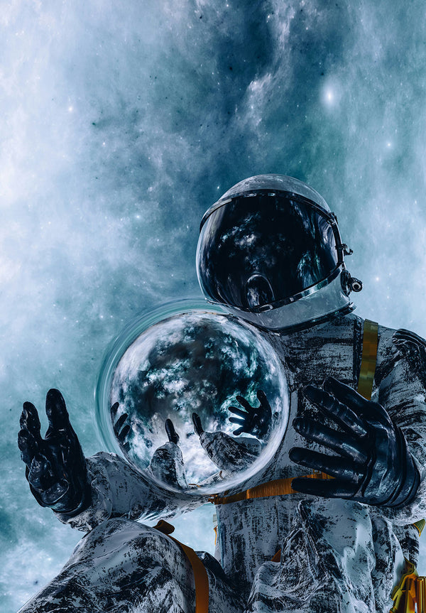 Astronaut Reflection Portrait