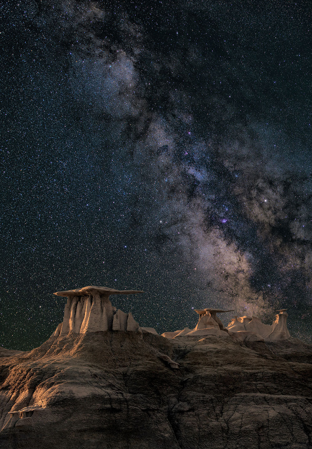 Milky Way Over Desert Rocks
