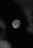 Full Moon In Grey Clouds