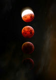 Blood Moon Eclipse Phases