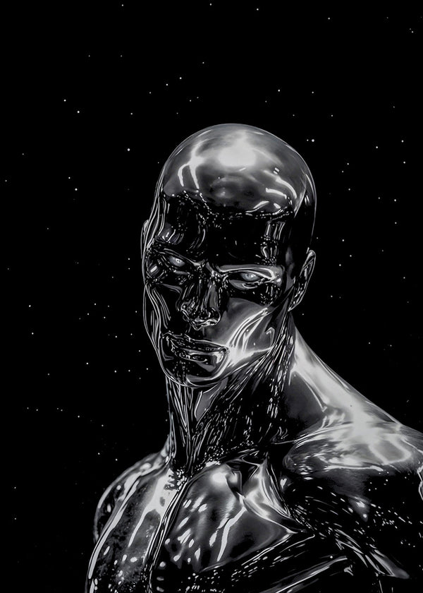 Liquid Chrome Poster