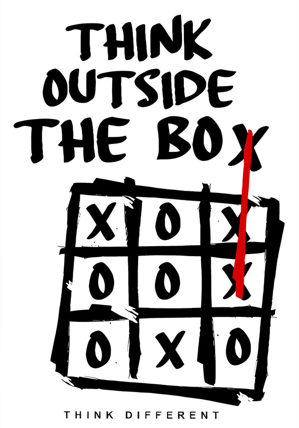 Think Outside The Box Motivational Poster