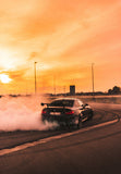 Drift Car Sunset Burnout