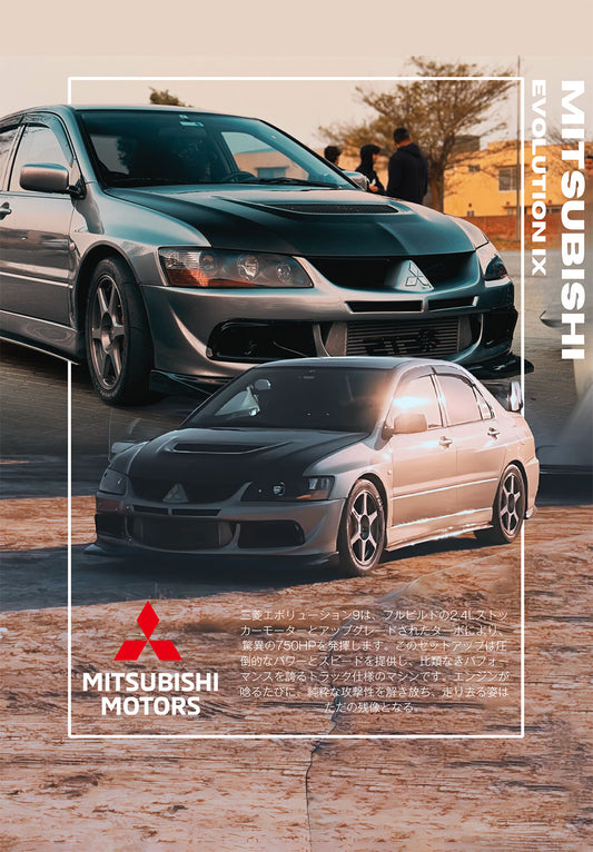 Mitsubishi Evolution IX Poster