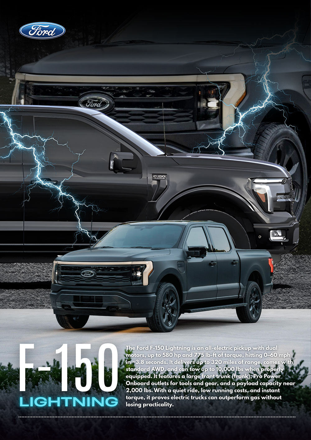 Ford F-150 Lightning Poster