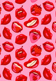 Strawberry Lips Poster