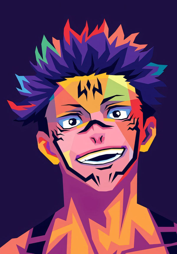 Sukuna Jujutsu Kaisen Anime Poster