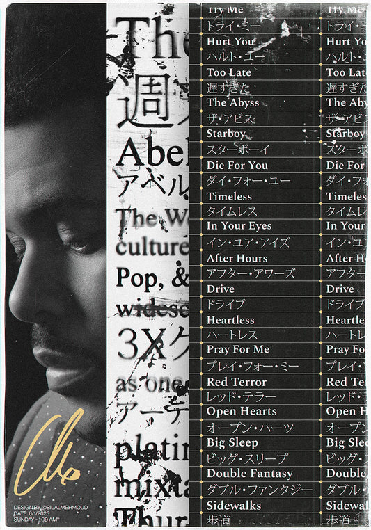 Weeknd Poster