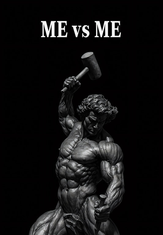 Me vs Me – Gym Motivation Poster