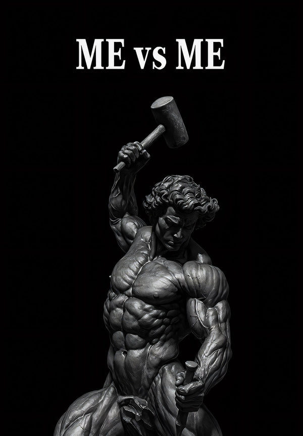 Me vs Me – Gym Motivation Poster