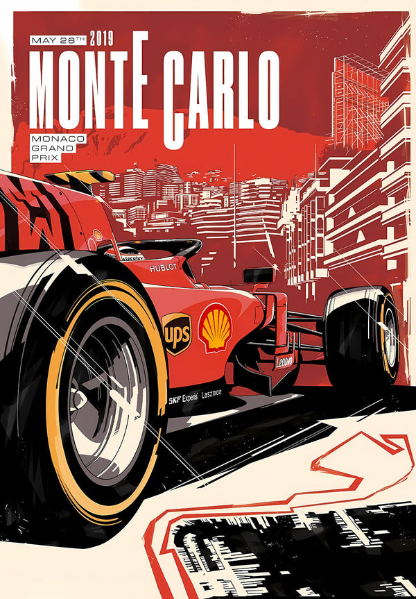 Monte Carlo Formula 1 Poster