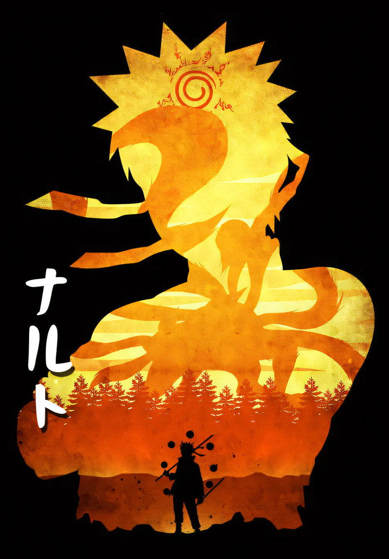Naruto Anime Wall Art anime metal poster design 03 on stainless steel by Chromaplate