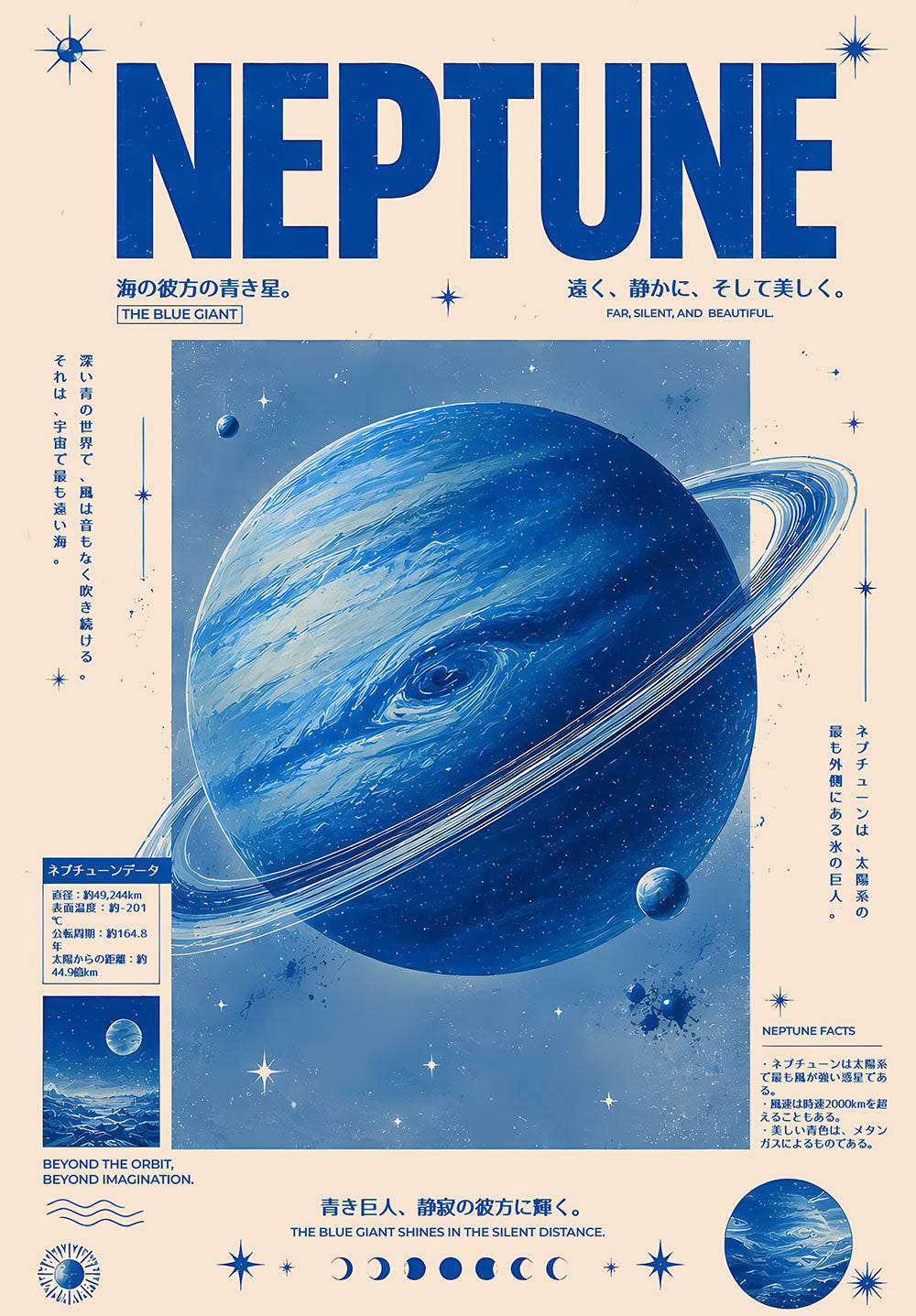 Neptune Japanese Astronomy Chart