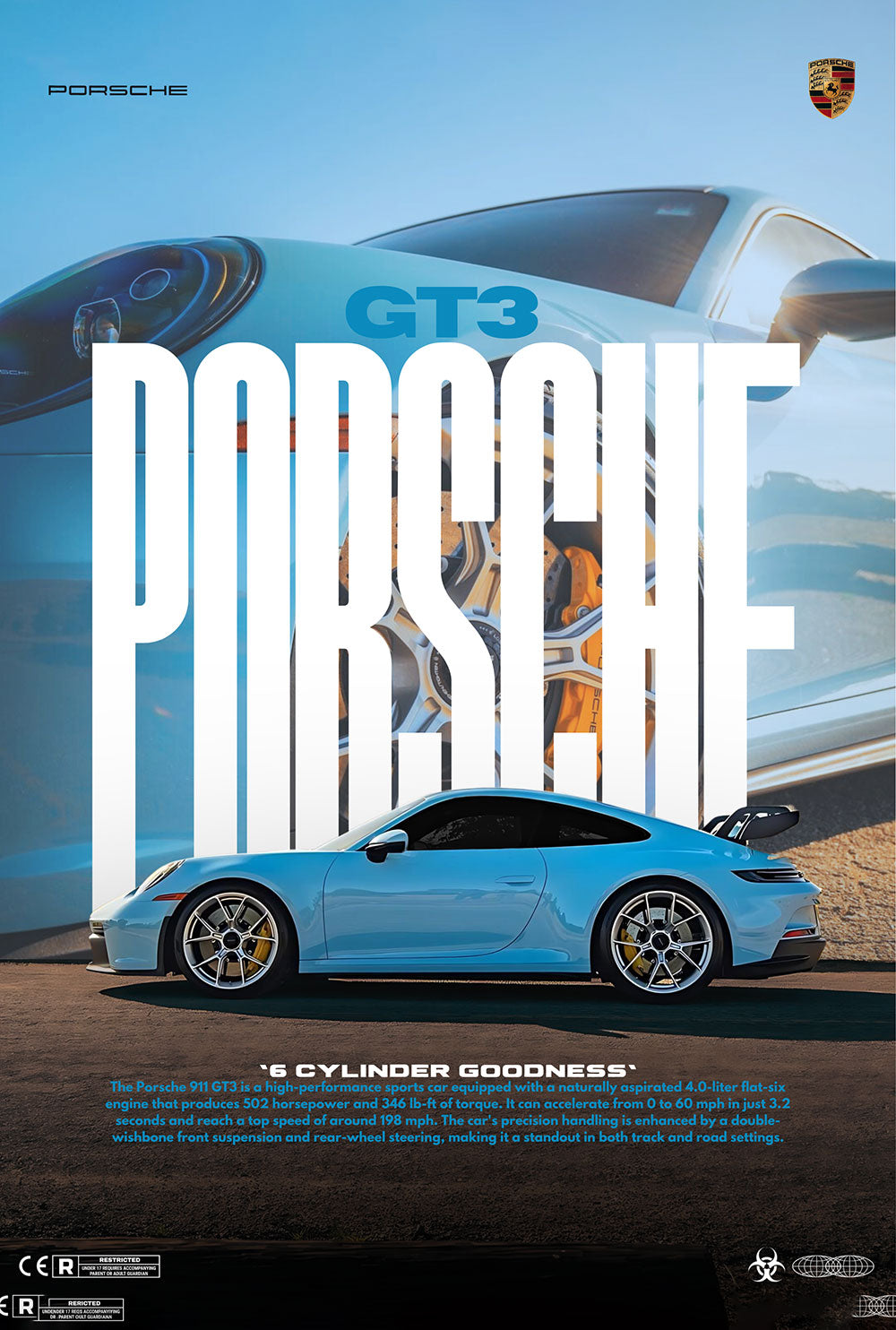 Porsche 911 GT3 Poster