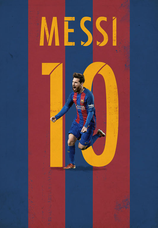 Messi Football Poster