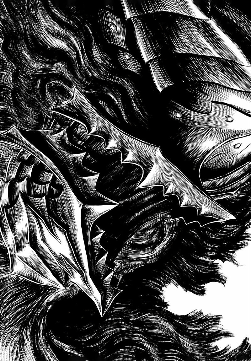 Guts Beserk anime metal poster design 02 on stainless steel by Chromaplate