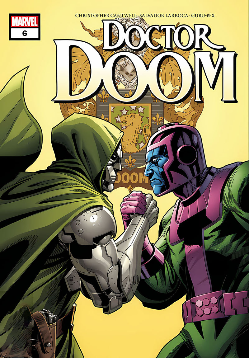 Doctor Doom comic metal poster design 04 on stainless steel by Chromaplate