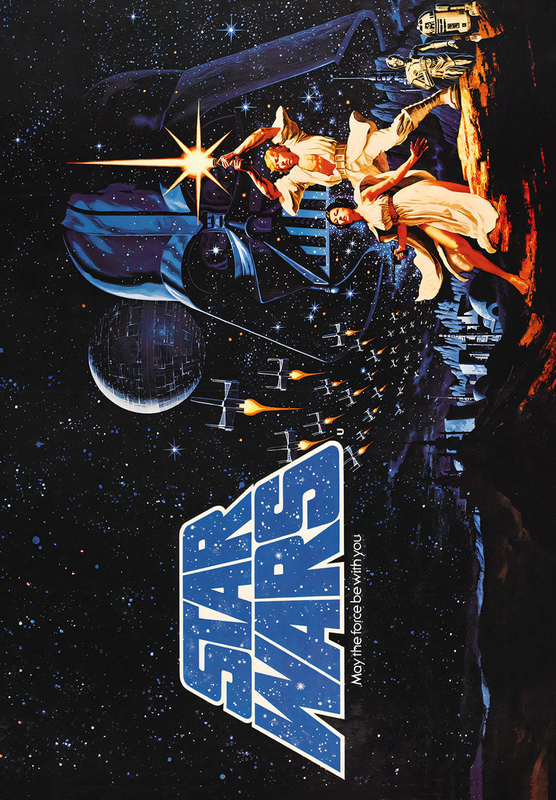 Star Wars movie metal poster design 06 on stainless steel by Chromaplate