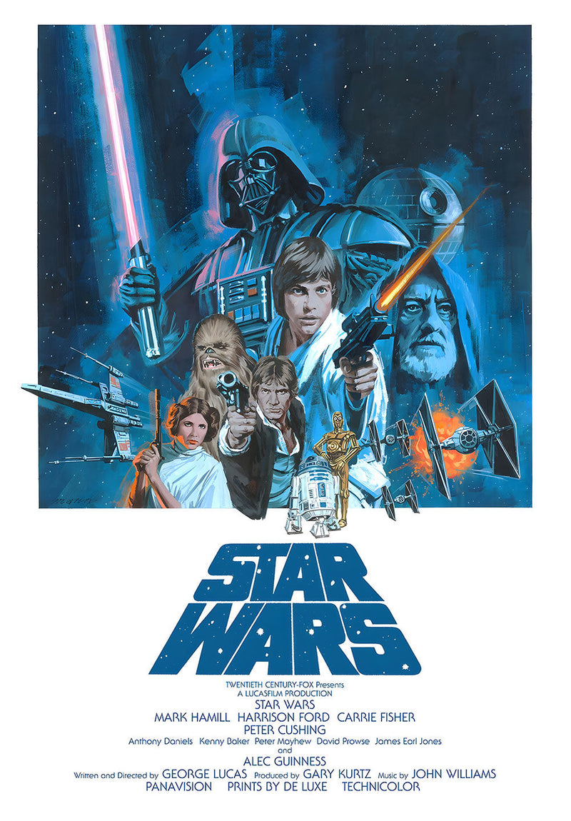 Star Wars movie metal poster design 07 on stainless steel by Chromaplate