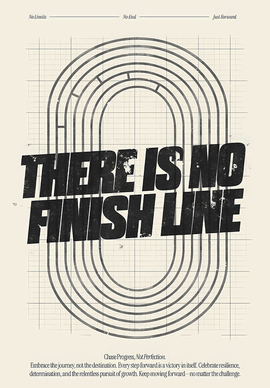 There Is No Finish Line – Motivation Poster