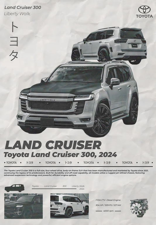 Land Cruiser 300 Car Poster