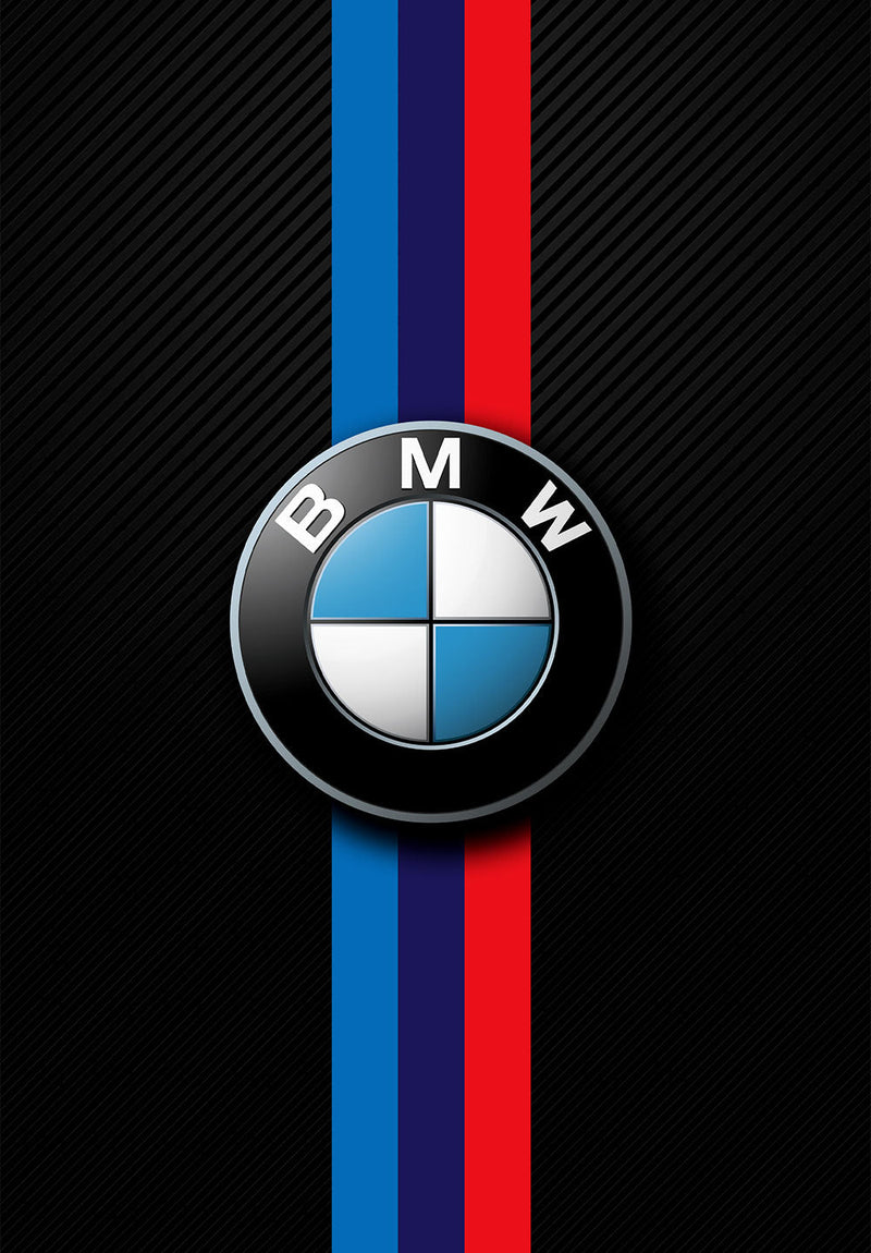 BMW Car Wall Art car metal poster on stainless steel by Chromaplate