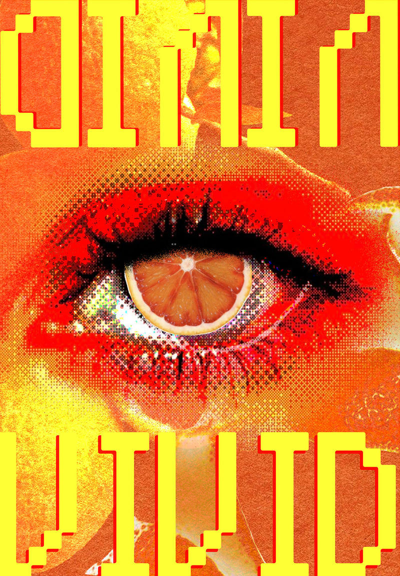Vivid Eye wall metal poster on stainless steel by Chromaplate