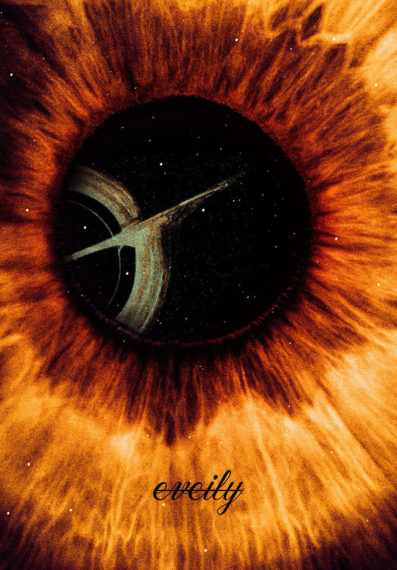 Window to the Unknown space metal poster on stainless steel by Chromaplate