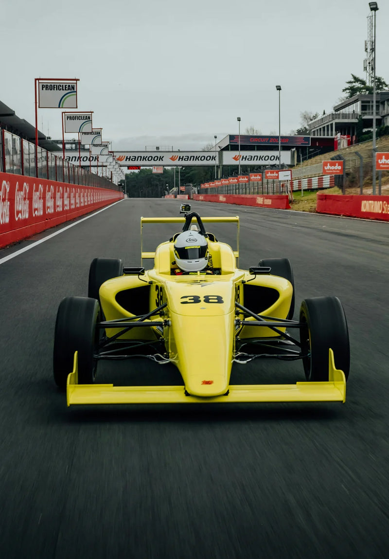 Yellow Formula Car Track