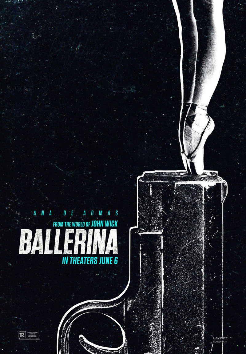 Ballerina Movie Wall Art movie metal poster design 03 on stainless steel by Chromaplate