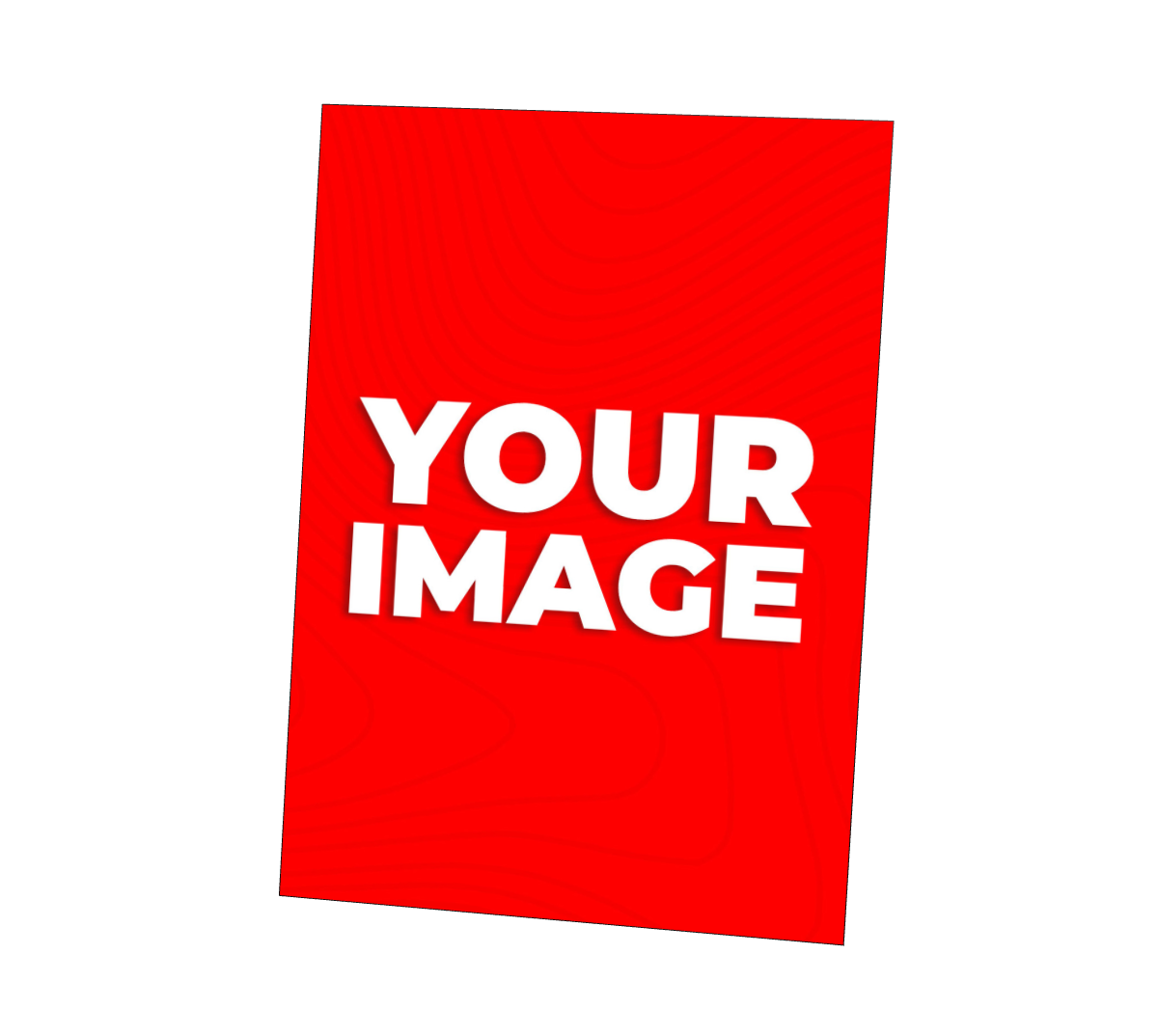 Custom design printed on a metal Chromaplate poster
