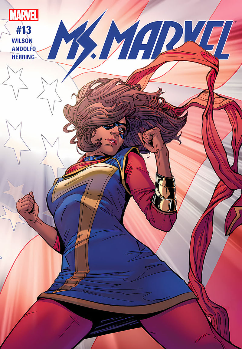 Ms. Marvel comic metal poster design 03 on stainless steel by Chromaplate
