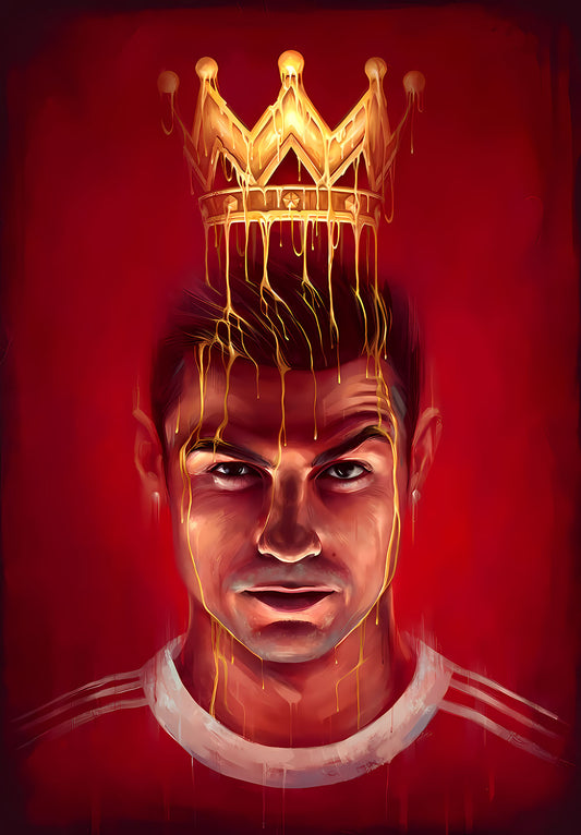 Christiano Ronaldo Football Poster