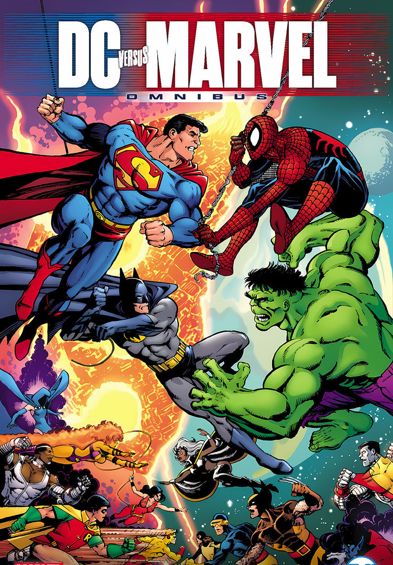 DC VS MARVEL comic metal poster on stainless steel by Chromaplate