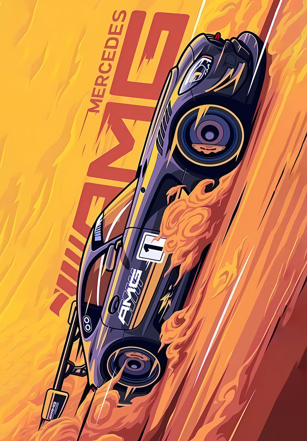 Mercedes AMG Car Poster