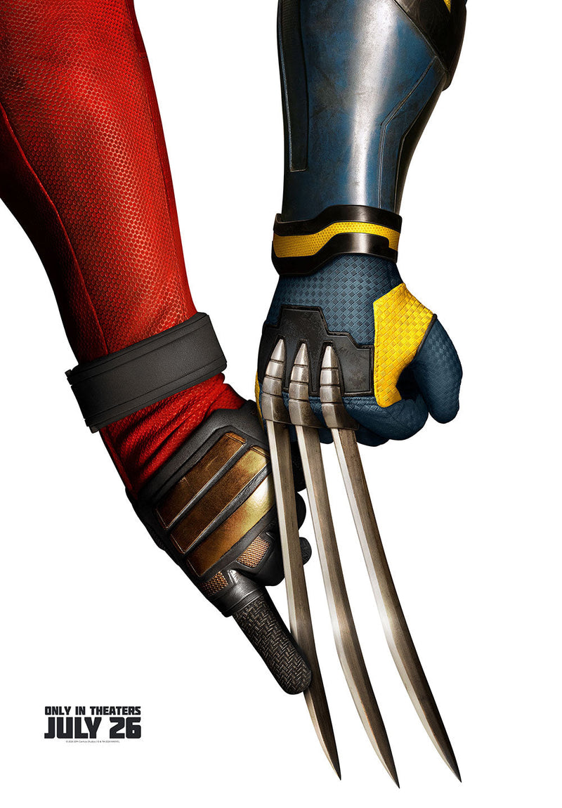 Deadpool & Wolverine comic metal poster design 02 on stainless steel by Chromaplate
