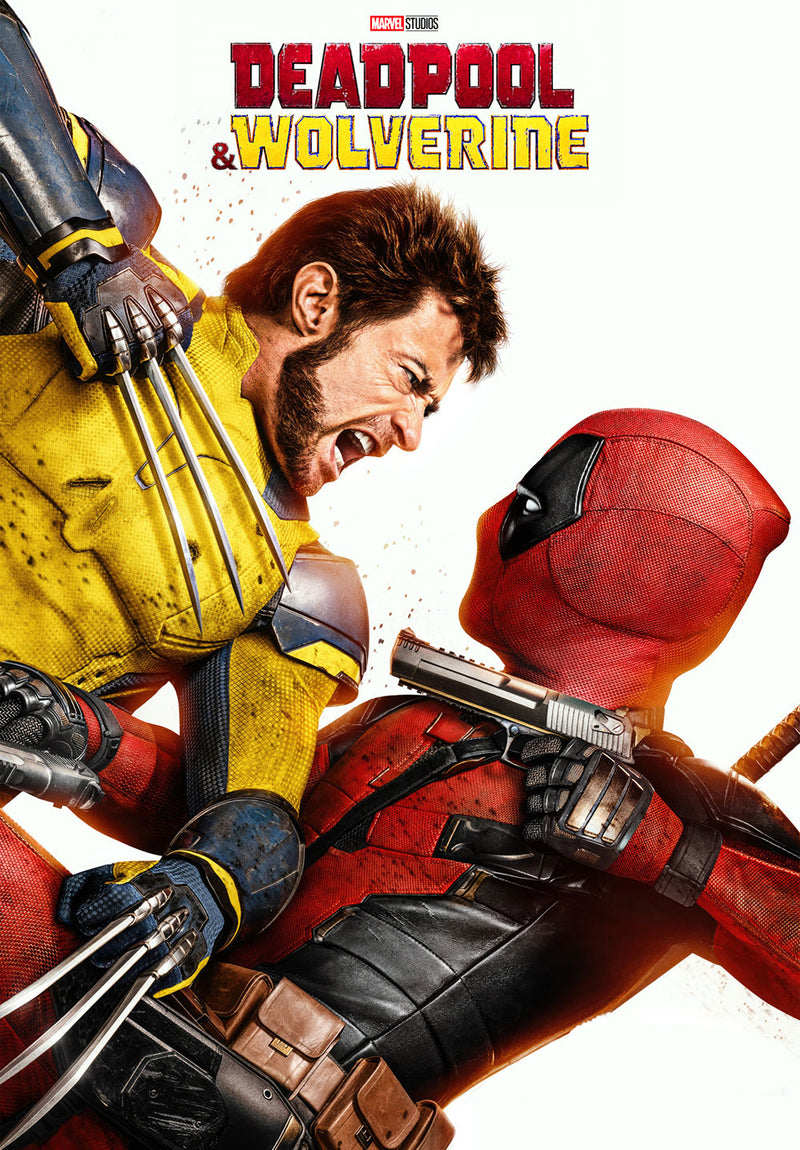 Deadpool & Wolverine comic metal poster design 04 on stainless steel by Chromaplate
