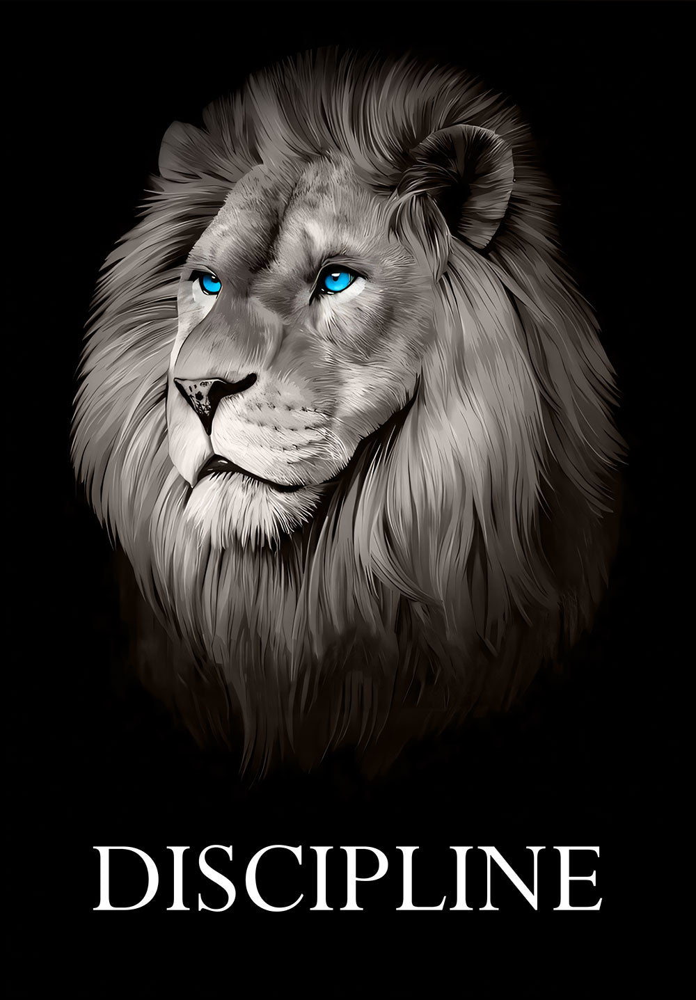 Discipline Motivational Animal Poster