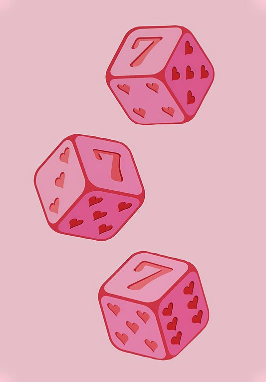Lucky 777 Dice Poster