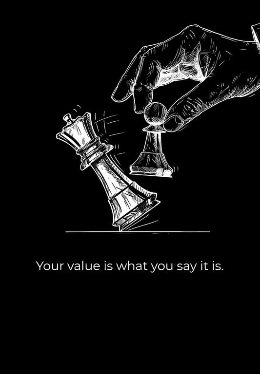 Your Value Is What You Say It Is – Confidence Poster