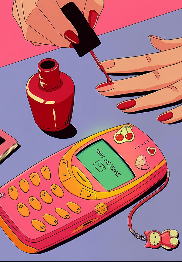 Nail Polish Girl Poster