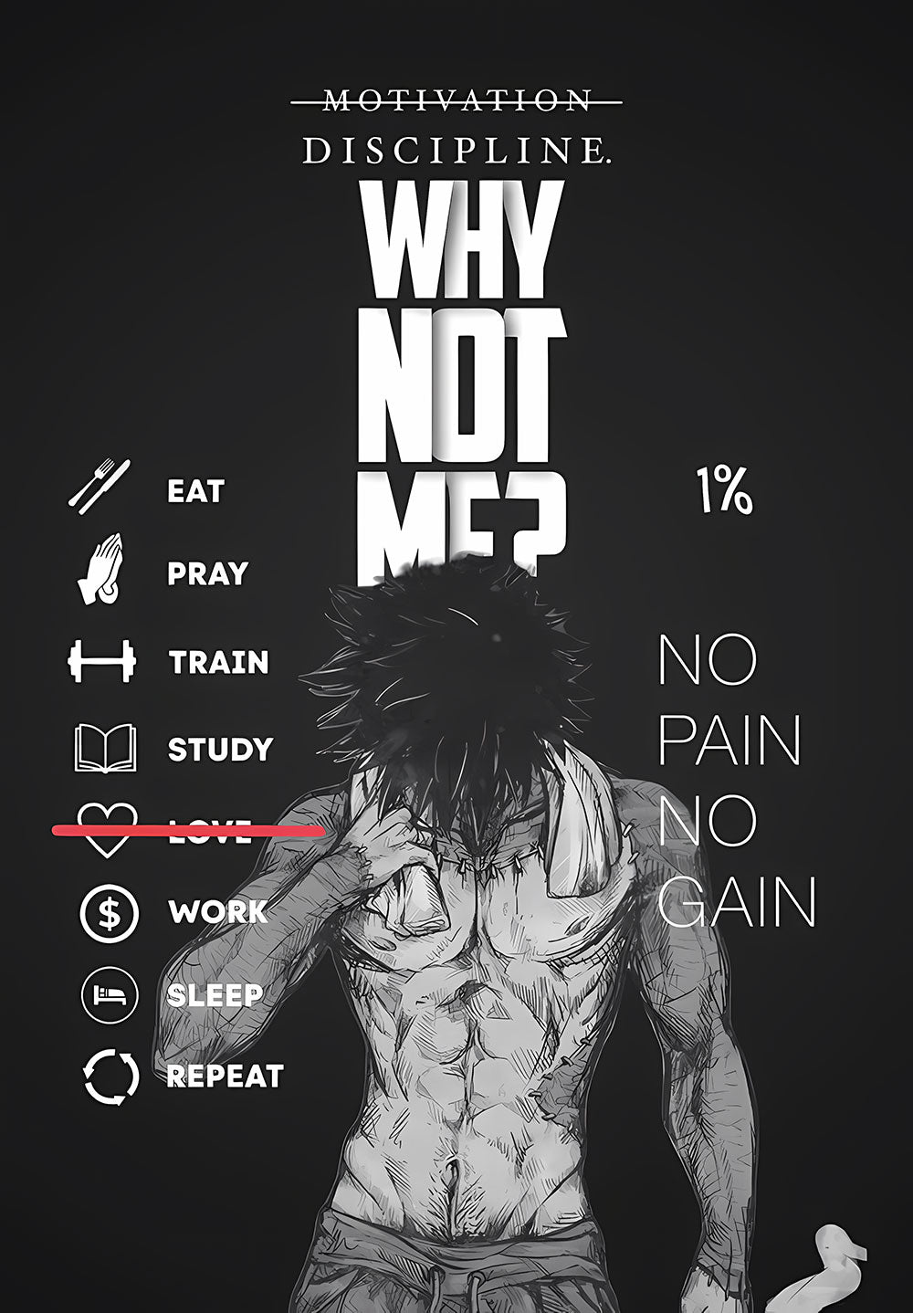 Why Not Me – Discipline Poster
