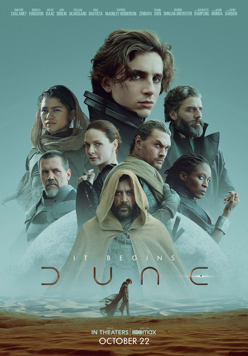 Dune Movie Wall Art movie metal poster design 03 on stainless steel by Chromaplate