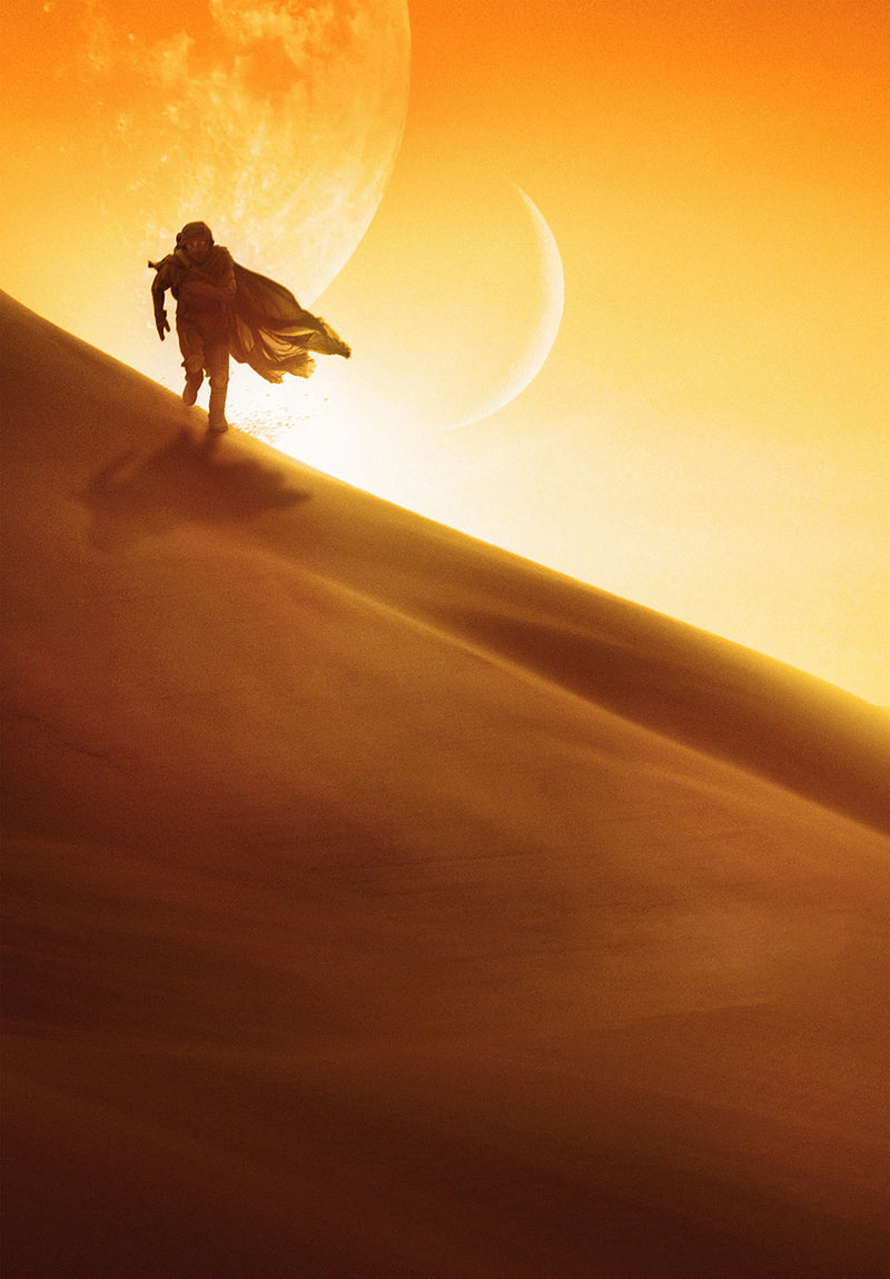 Dune Movie Wall Art movie metal poster design 02 on stainless steel by Chromaplate