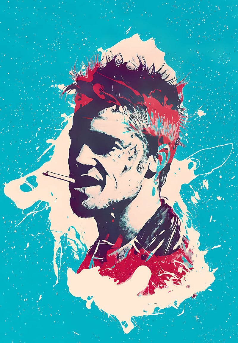Fight Club movie metal poster design 06 on stainless steel by Chromaplate