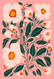 Pink Flowers Poster