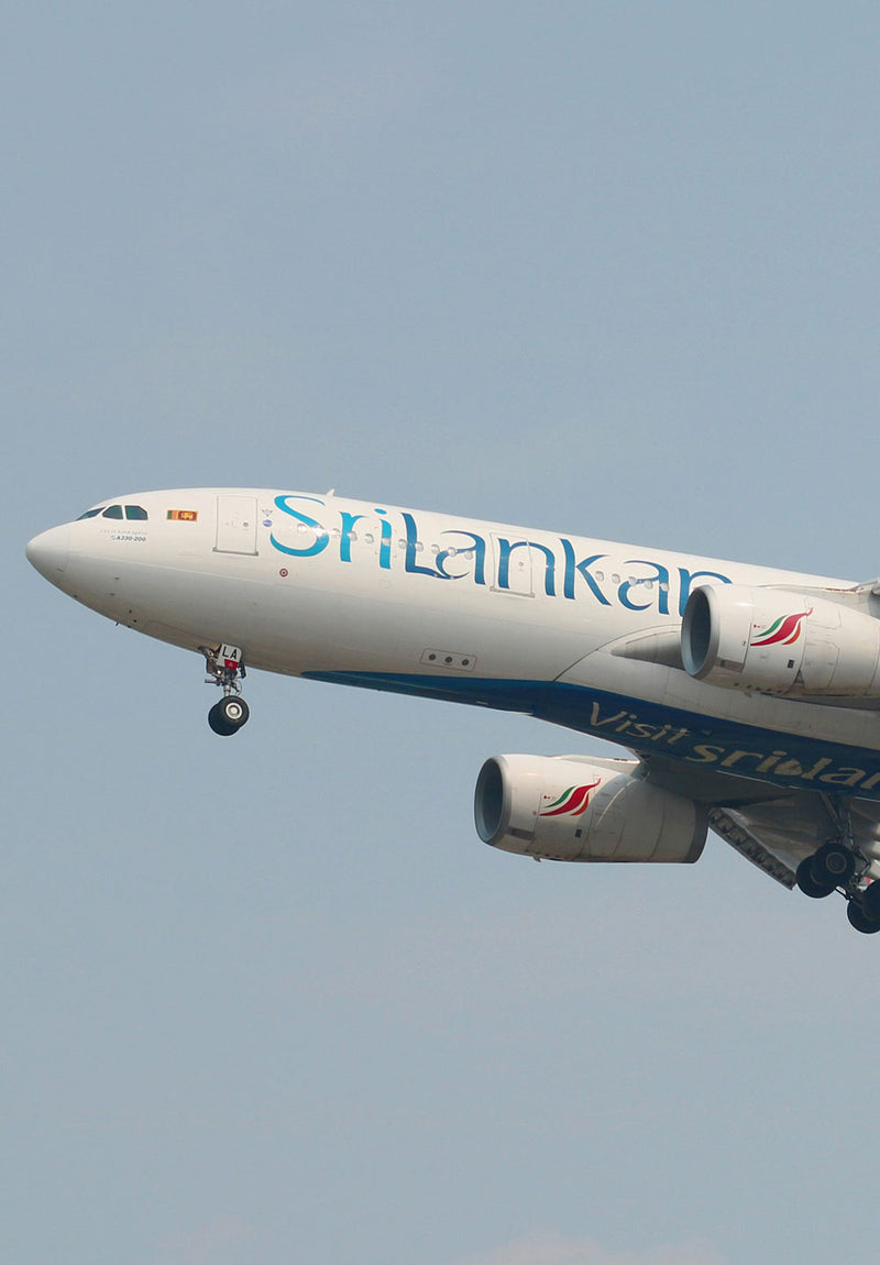 SriLankan Aviation Wall Art aviation metal poster on stainless steel by Chromaplate