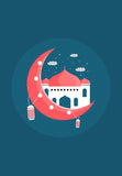Masjid Illustration Wall Art