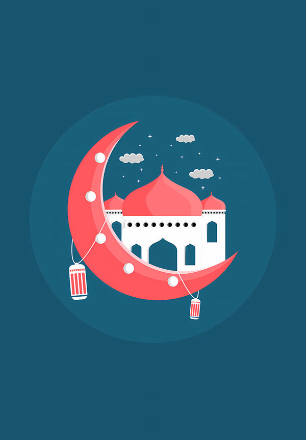 Masjid Illustration Poster
