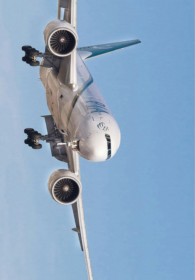 PIA Aviation Wall Art aviation metal poster on stainless steel by Chromaplate